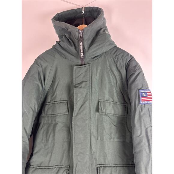 VTG Ralph Lauren Polo Jeans Co. Puffer Parka Down Filled Men’s Approx SZ XL - Picture 3 of 16